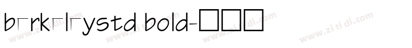 berkeleystd bold字体转换